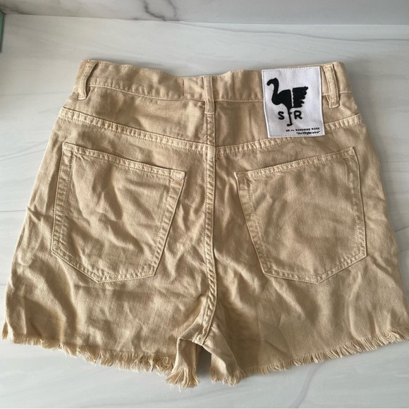 SR vs. Sandrine Rose X Free People Raw Hem Shorts- Sunflower- Size 26-NWT - Picture 4 of 8